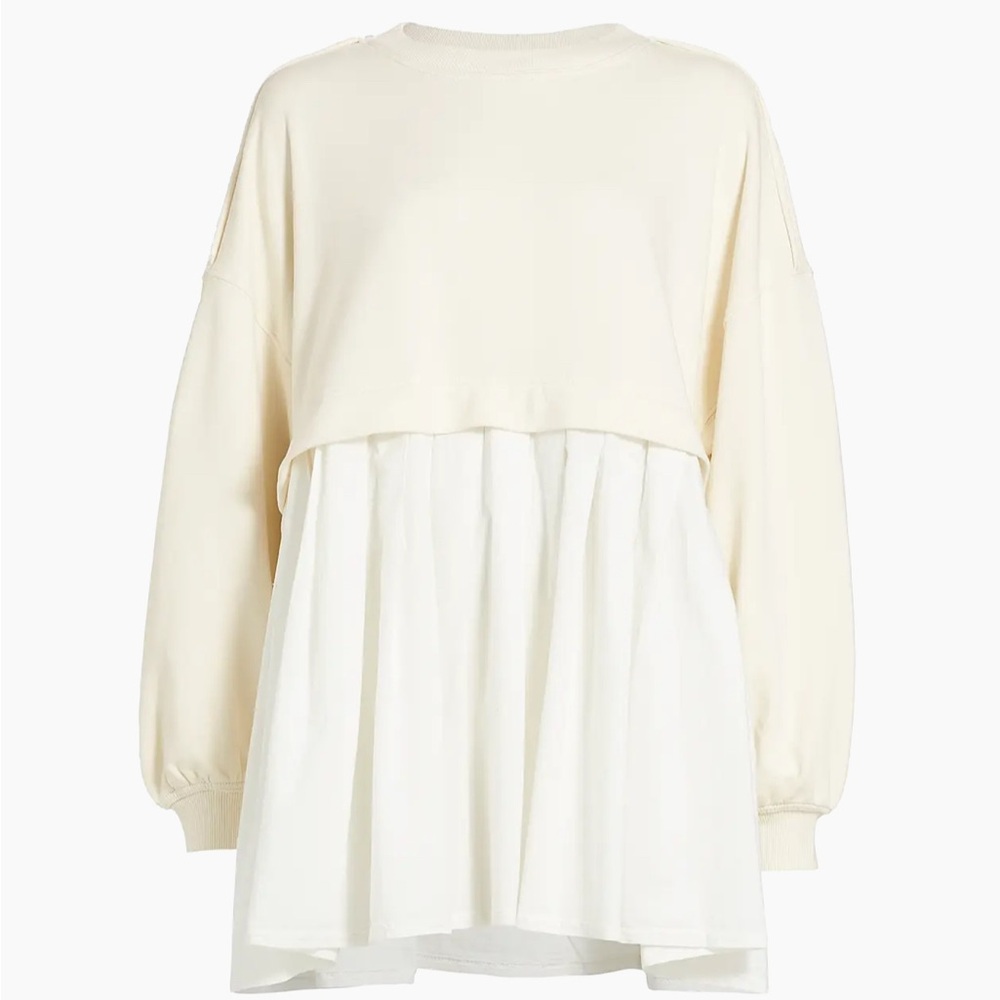 Eleanor Pleated Trapeze Sweatshirt